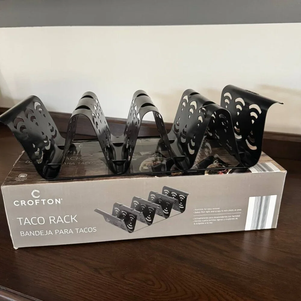 NWB! Crofton Oven Safe Non-Stick Taco Rack - Set of 2